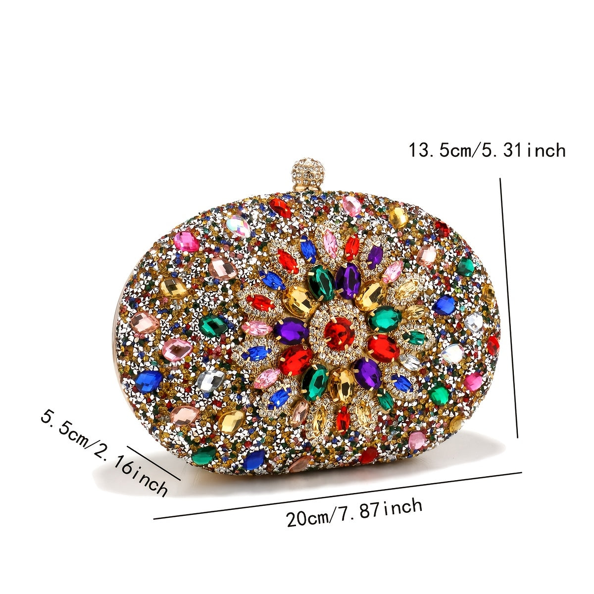 Crystal Acrylic Women Clutch Evening Bag Wedding Ladies Purse