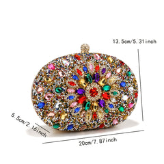 Crystal Acrylic Women Clutch Evening Bag Wedding Ladies Purse