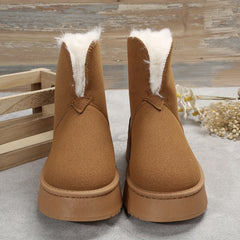Women's Non slip Thickened Medium Tube Snow Boots
