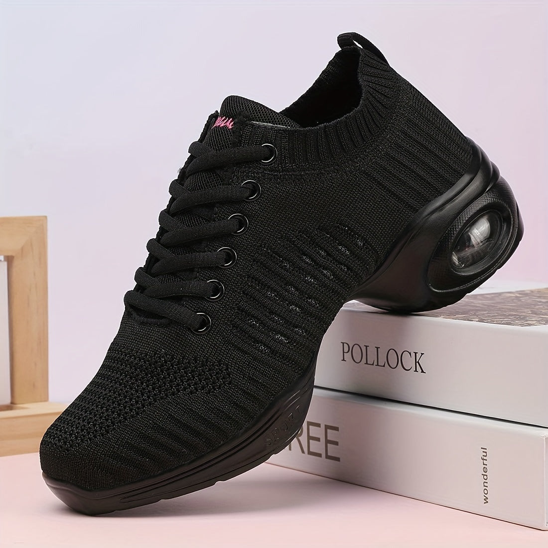 Women's Air Cushion Dance Shoes Low Top Training Sneakers