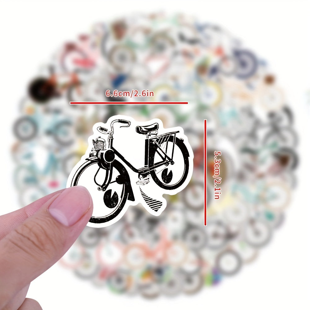 120pcs Vinyl Bike Stickers Pack Waterproof for Water Bottle Laptop Skateboard