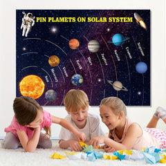 Solar System Party Game 24 Planet Stickers Large Posters