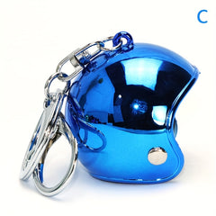 Mini Motorcycle Helmet Keychain Pendant Key Chain Gift For Men Boyfriend
