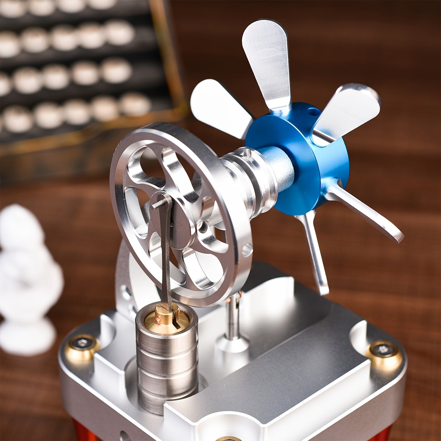 M16 CF Stirling Engine Kit Aluminum Educational Toy