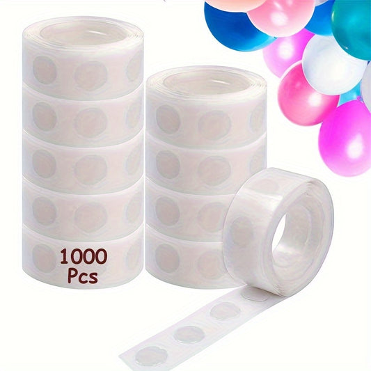 1000pcs Clear Adhesive Dots 10 Rolls Removable & Versatile Wedding Decor