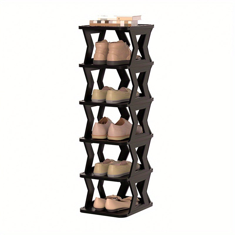 1pc Plastic Shoes Rack Space Saving Organizer