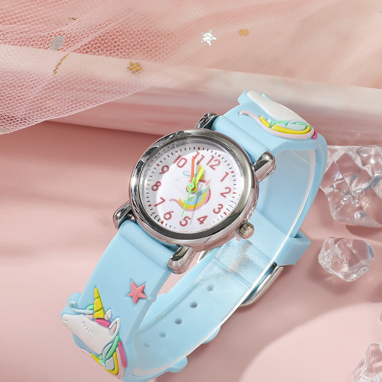 Girls Cartoon Unicorn Quartz Watch Holiday Gift