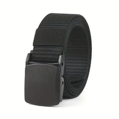 Canvas Belt Sports Outdoor Nylon Plastic Buckle Casual Fabric Belt Unisex Access