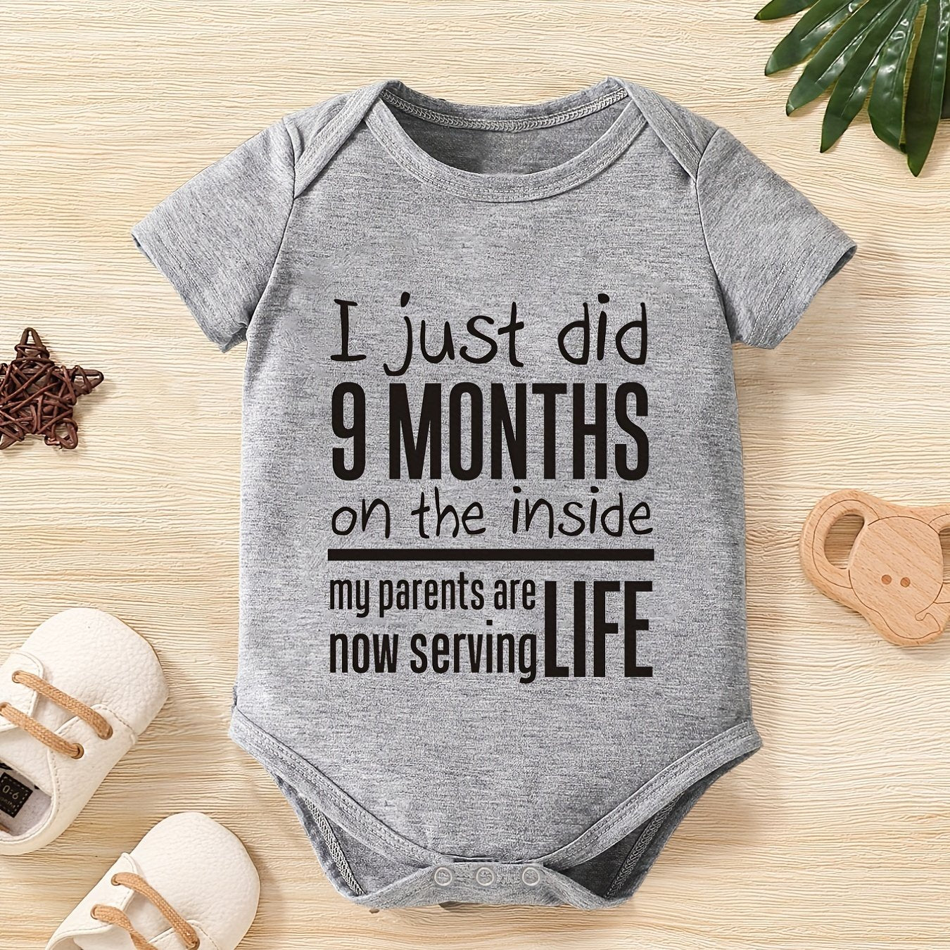 Embroidery Romper Short Sleeve Jumpsuit for 9 Months Baby