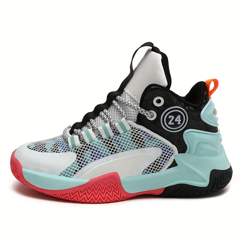 Boy's Block Basketball Shoes Comfy Non Slip Sneakers
