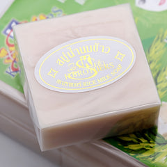 Thai Rice Milk Soap Deep Cleansing Moisturizing Acne Fighting Facial Cleanser