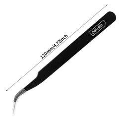 Precision Stainless Steel Eyebrow Tweezers for Jewelry Hobby
