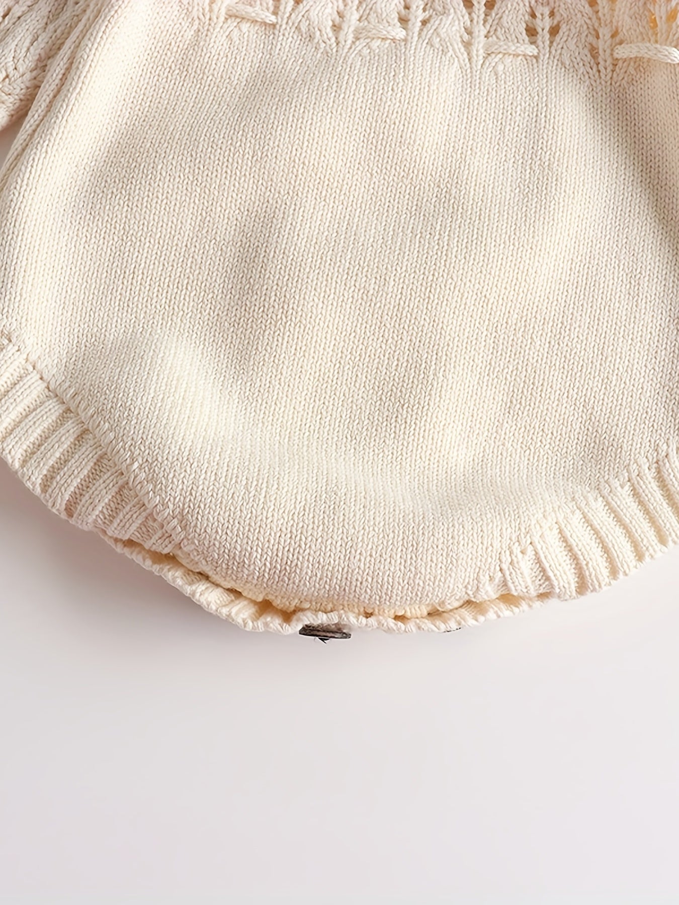Baby Girls Knitted Hollow Tunic Long Sleeved Romper Sweater Onesie