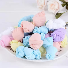 10 Pairs Girls Candy Colors Thin Socks for Spring & Summer