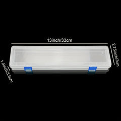 3pcs Translucent Plastic Storage Box for Long Paint Brushes Watercolor Pens