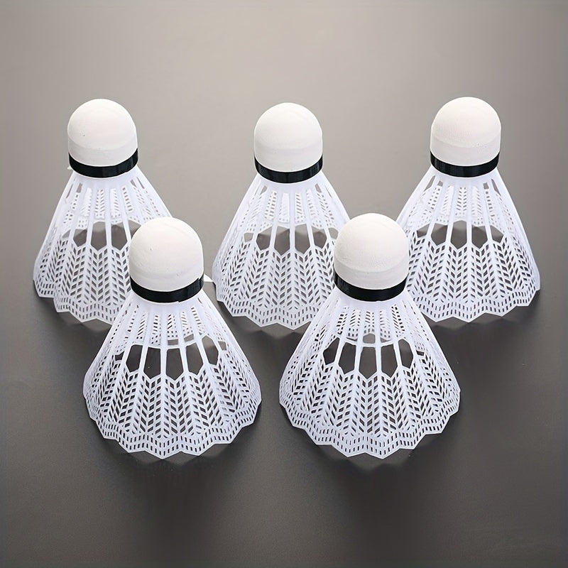 6-Pack Plastic Badminton Balls for Home Training & Fun