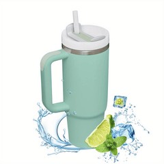 1200ml 40Oz Tumbler With Handle, Vacuum Insulated Water Bottle