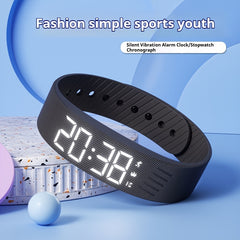 Unisex Sports USB Electronic Watch - Pedometer & Alarm Clock
