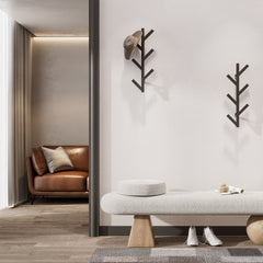 Modern Vertical Coat Rack Wall Mounted 40 64 Cm Metal Hat Rack For Wall