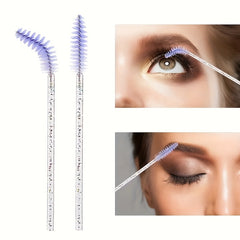 25 Pcs Spoolies Mascara Eyelash Wands Brush For Eyelash Extension