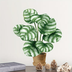 Potted Green Plants Wall Stickers Leaves Wall Posters Decorations