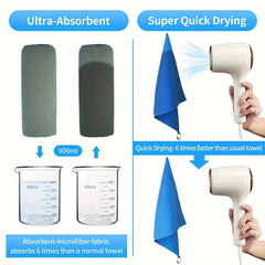 Ultra Soft Quick Drying Travel Towel for Camping Gym Yoga