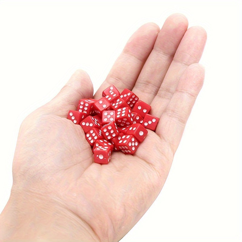 50pcs Gaming Dices Standard 6-Sided Dice for Parties and Board Games