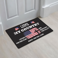 American Flag Print Doormat Indoor & Outdoor Foyer Rug Home Decor