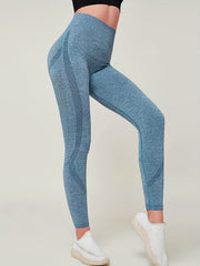 High Waist Butt Lift Solid Leggings Yoga Fitness Running Leggings