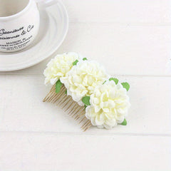 Flower Hair Comb Bridal Hair Comb Side Comb Floral Hair Accessories For Wedding