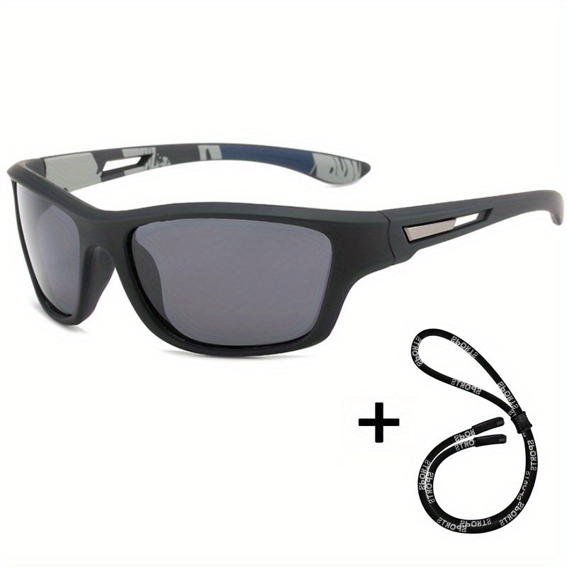 Outdoor Sports Glasses with Colorful Lenses and Anti Lost Strap