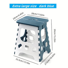 1pc Portable Folding Stool Plastic Small Stool Outdoor Fishing Train Boarding