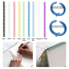 10pcs Detachable Buckle Loose leaf Binding Strip 30 hole Round Hole Coil Opening