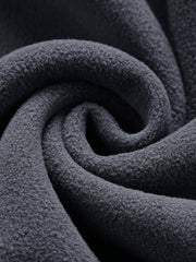 Men's Fleece Jacket Winter Stand Collar Plus Velvet Thick Casual Zip Up