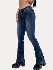 High Rise Wide-Leg Flare Jeans Y2K Women's Denim