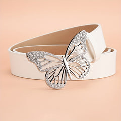 Vintage Rhinestone Butterfly Belt for Women