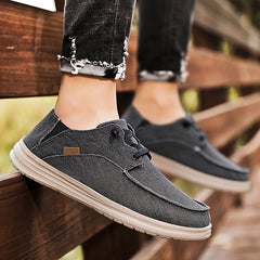 Men's Canvas Loafer Shoes Slip On Sneakers