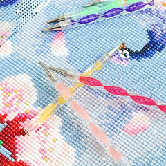5D Resin Point Drill Pen Set Diamond Painting Embroidery Craft Nail Art Tools