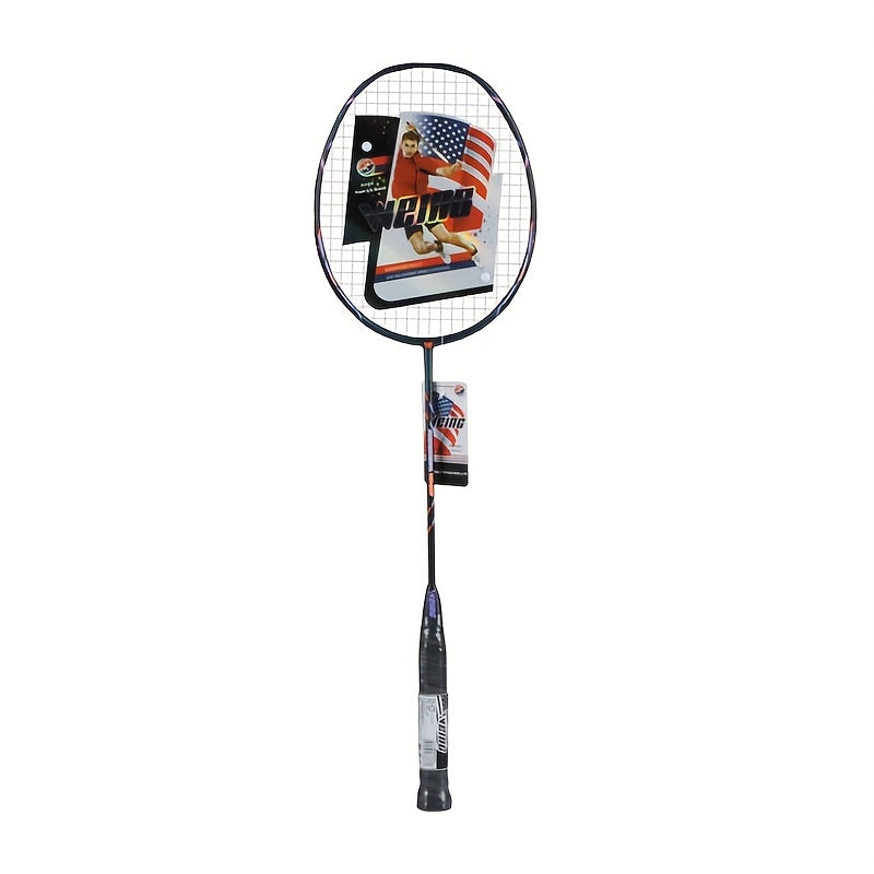 WEING Carbon Fiber Badminton Racket Set 2 Rackets Adult Training