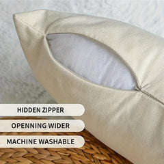 1pc Animal Fur Linen Throw Pillow Covers for Home Decor