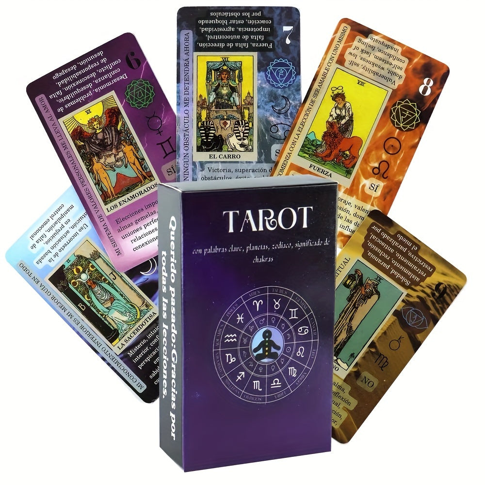 Tarot Cards in Spanish 78pcs Future Fate Indicator Board Game