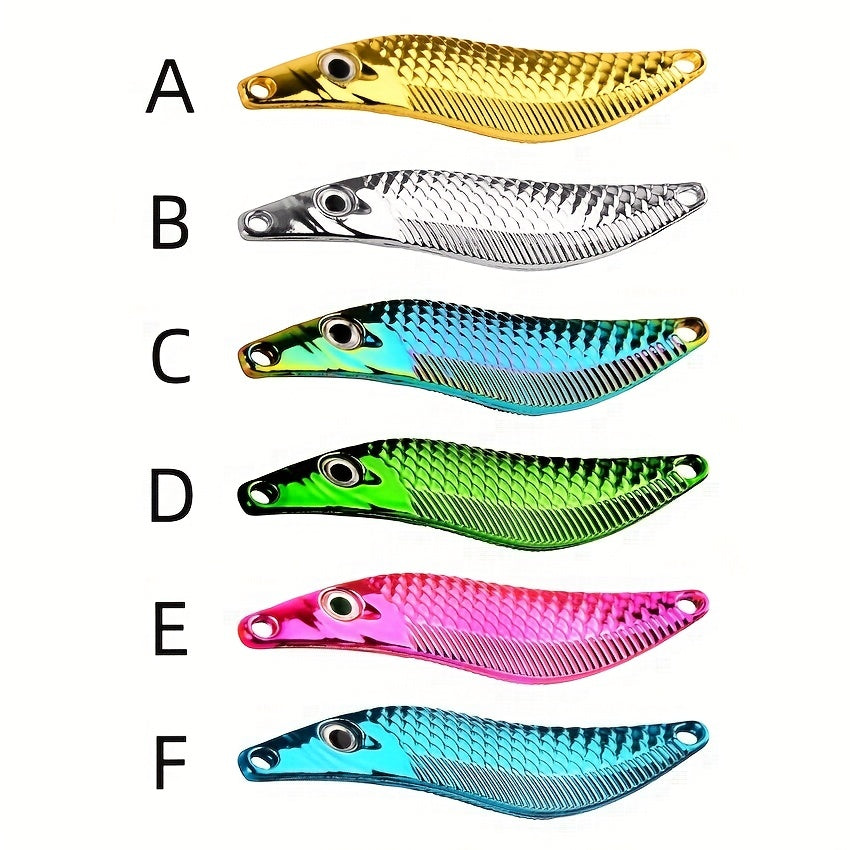 Metal VIB Leech Spinners Spoon Lures for Big Fish