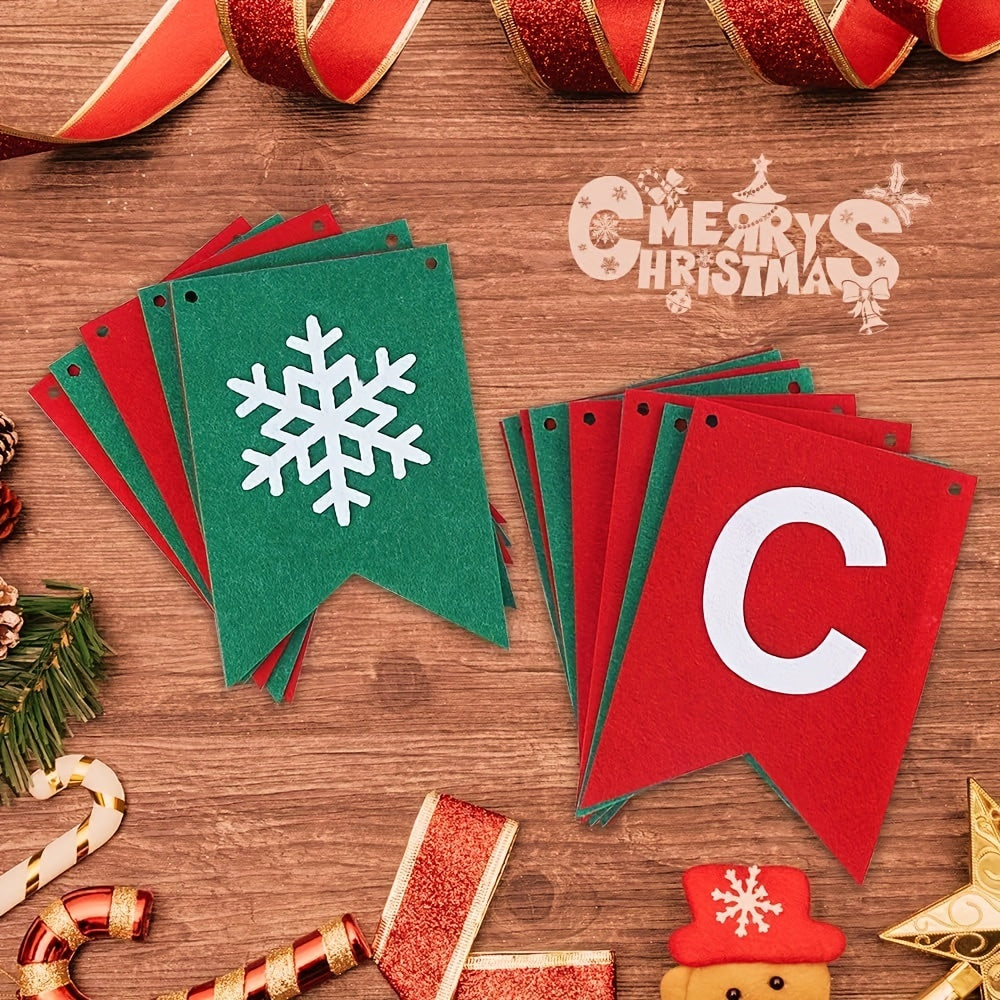 Felt Merry Christmas Banner Christmas Decor Banner