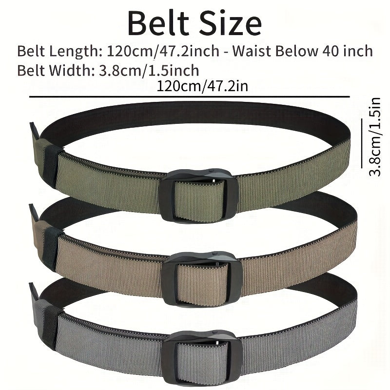 Adjustable Outdoor Nylon Waistband Quick Release Leisure Belts