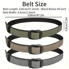 Adjustable Outdoor Nylon Waistband Quick Release Leisure Belts