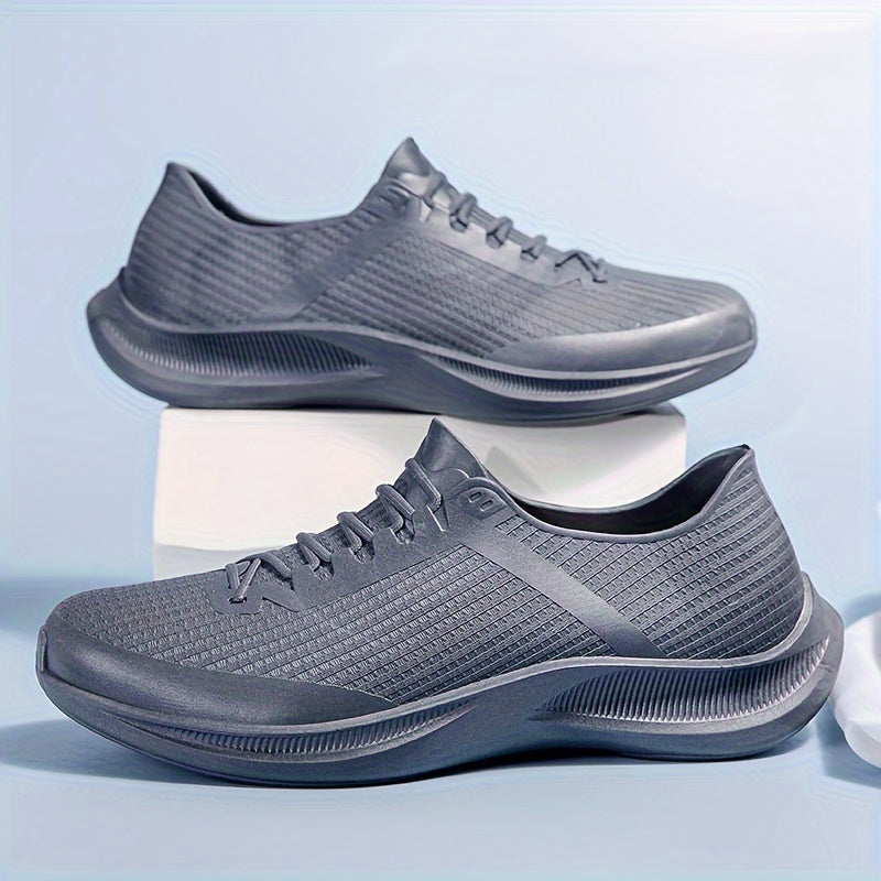 Men's Waterproof Rain Boots Non Slip Lace Up Casual Shoes