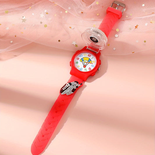 Red LED Fidget Spinner Watch for Kids