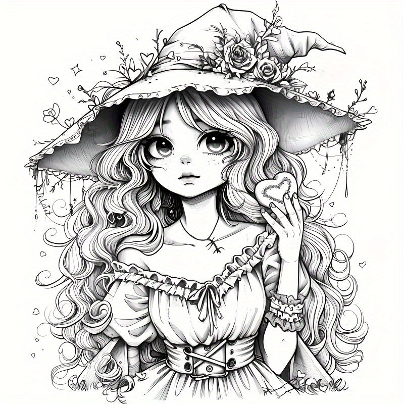 Fantasy Elf Coloring Book - 22 Pages - Holiday & Birthday Parties