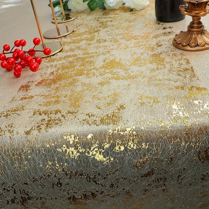 Golden Hot Stamping Mesh Table Runner for Halloween Wedding Event Parties