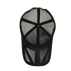 Hollow Out Brim Baseball Cap Summer Mesh Visor Cap for Hiking
